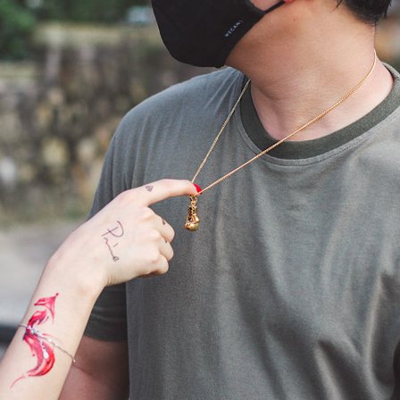 Gull skjønnhet Hip Hop original fitness halskjede for menn og kvinner b