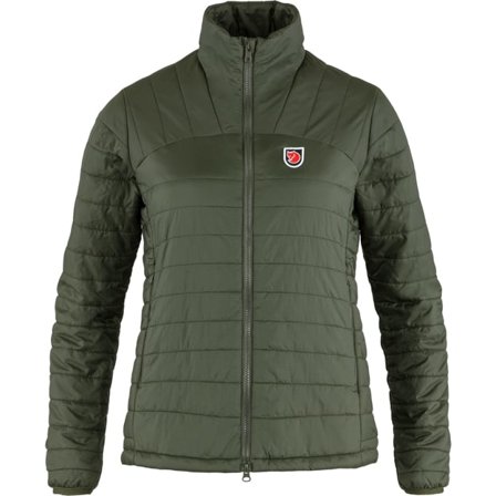 Fjällräven Dam's Expedition X-Lätt Jacket in Deep Forest | Size: Medium, Polyester