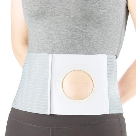 Justerbart stomibrokkbelte (hull 3.14) Unisex stomistøtte med stomiåpning for kolostomipose for å forhindre grey M
