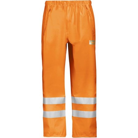 Snickers Workwear 8243 Regnbukser Bemærk, orange Hi-Vis, Orange, Tøj