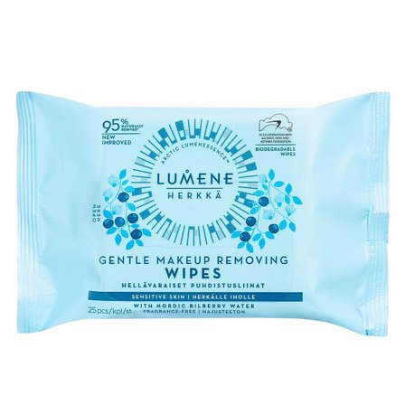 Lumene Gentle Makeup Removing Wipes 50 g, Skincare, Renseprodukter, Renseservietter