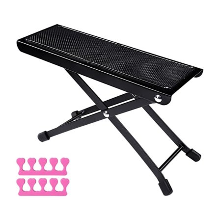 Pedicure Fodstøtte Guitarister Fodskammel Skønhed Pedicure Neglepedal Skridsikker Justerbare Vinkler Tånegle Hvilepude Til Hjemmet