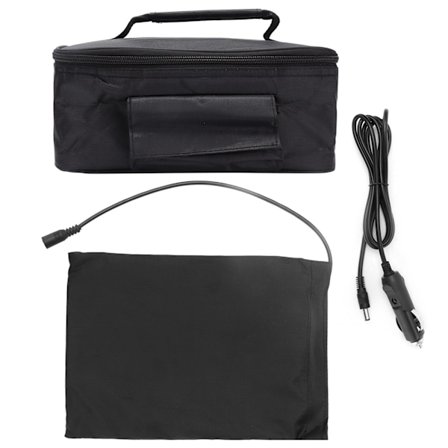 Bærbar Mini Bil Mikrobølgeovn 12V Elektrisk Ovn Hurtig Opvarmning Picnicboks til Rejser Camping Madlavning Sort