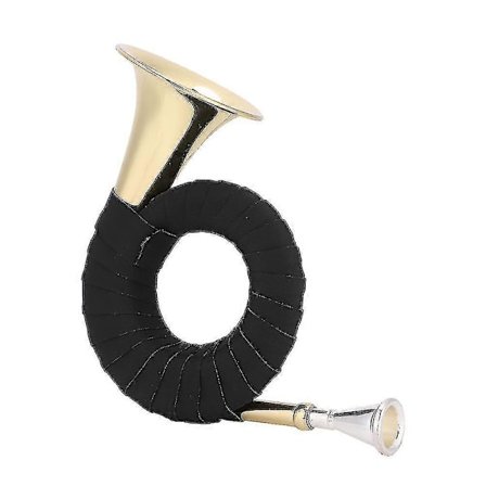 Mini Jakt Horn Sett i Messing - Perfekt for Musikkelskere og Elever, Mikro Fransk Horn Instrument Inkludert