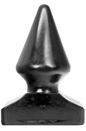 All Black Vinyl Anal Plug 21,5 cm XL Buttplug - Blushme.se