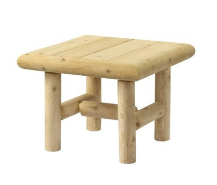 Westport* Lakewood Log Kaffebord Hvit sedertre, 60cm