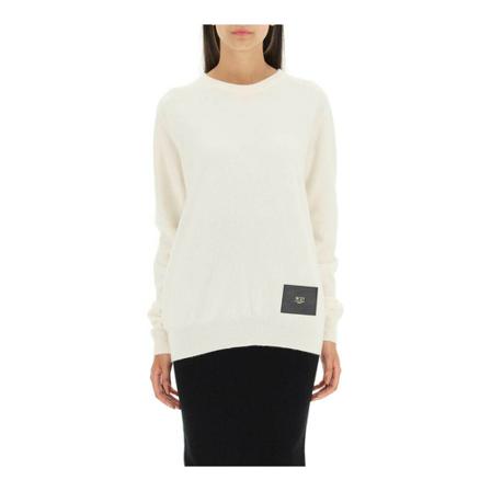 N21, Virgin wool pullover Wit, Dames, Maat:XS,print
