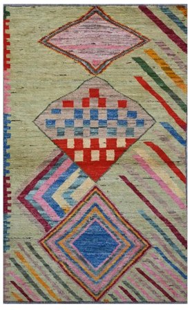 Liten Berber Colourful Matta 110X181 Ull