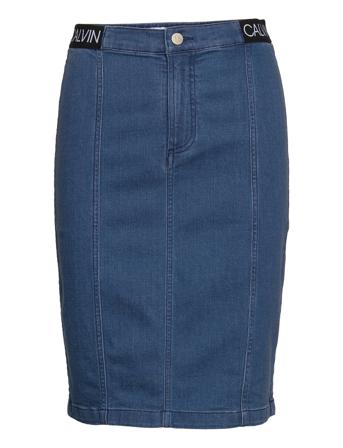 Stretch Indigo Tencel Skirt Blue Calvin Klein Jeans