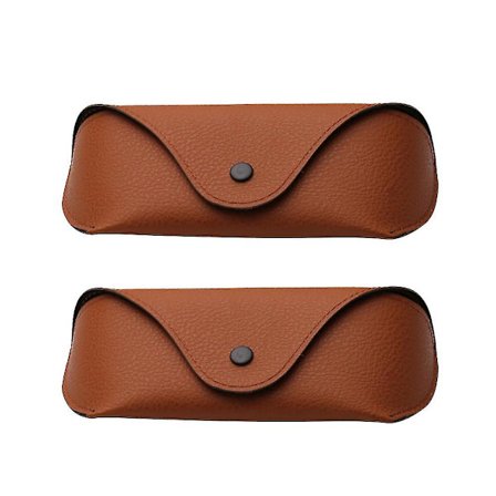 2 stk. Brilleetuier Klassisk Oxford-stof Lichee-korn Anti-tryk Solbrilleboks