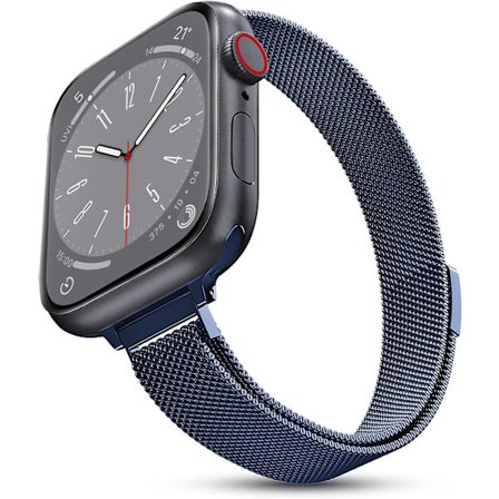 Milanese öglerem för Apple Watch Band 40 mm 44 mm 41 mm 45 mm 38 mm 42 mm 49 mm 45 mm smalt armband Iwatch Series 3 4 6 Se 7 8 Ultra