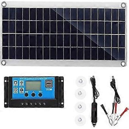 300w 12v Solpanel Kit Batterioplader 300 Watt 12 Volt Off Grid System Med 10a-60a Controller-11 hwyNO.1053