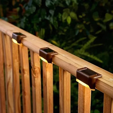 Solcellelamper til stakit og have 4-pak DXGHC