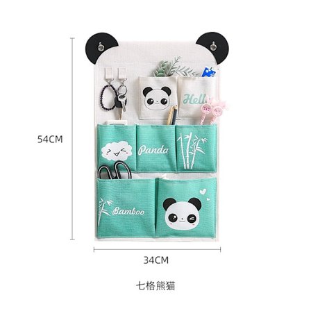 Hängande ficka, 7 fack hängande förvaringsväska, vattentät organizer