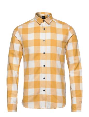 Onsgudmund Ls Checked Shirt Noos Orange ONLY & SONS
