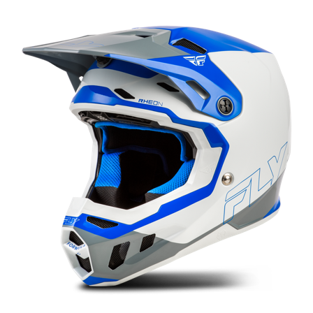 FLY Racing Formula CC Glide V26 MX Helmet Blue/Light Grey/Grey M