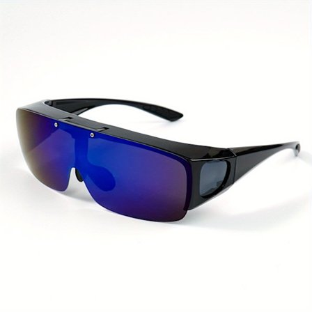 CABECADE Unisex Fit-Over Briller med -Brug Stel & Linsebeskyttelse - Stilfulde Sort/Transparent Modebriller til Kvinder & Mænd [DB]