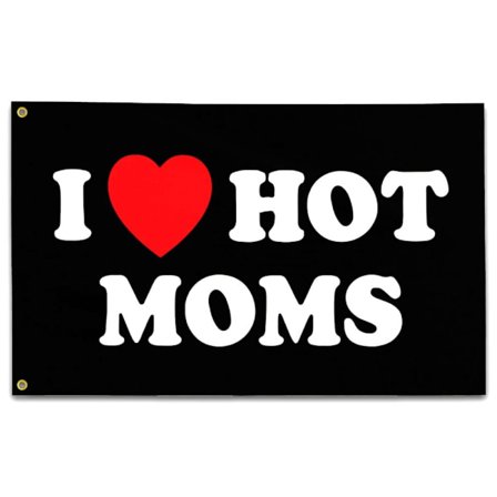 I Love Moms Flagg Dør Cover Hanging Banner Tapestry Gaver