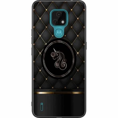 Motorola Moto E7 Svart Skal Luxury Unicorn