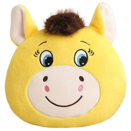 3D Hestepude Grædende Hest Plys Pude Blød Fyldt Pony Pude Til Sofa Soveværelse Julegave
