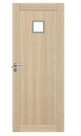 Swedoor Unique GWA 01L 120 Innerdörr vitpigmenterad ek 825x2040 mm, Dörrar
