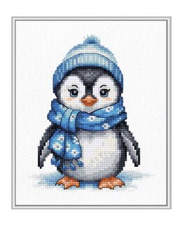 Broderikit Billede Sød Pingvin - Luca-S