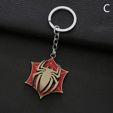 Spider-Man Zinklegering Roterbar Nyckelring Skolväska Ryggsäck Orn - high quality