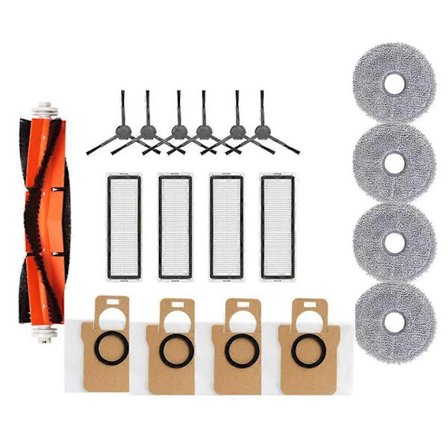 Ersättningsdelar för L30 Ultra Robotdammsugare Huvudsida Borste HEPA Filter Moppduk Dammpåse Tillbehör