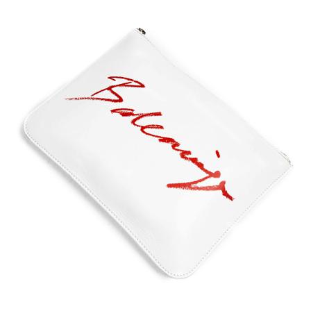 Balenciaga Vintage, Pre-owned Clutch Wit, Dames, Maat:ONE Size