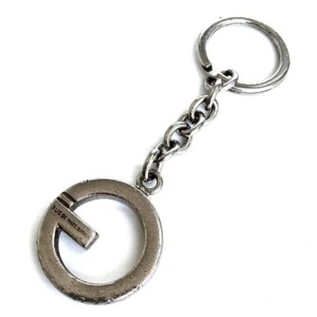 Gucci Vintage Pre-owned Metal ngleholdere Grå, unisex Vintage Accessories, Størrelse: ONE Size