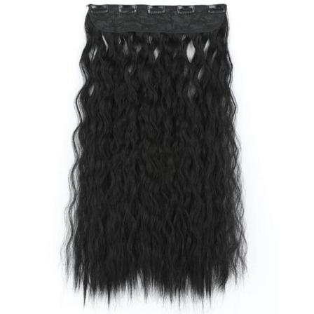 Svart Rad Hairextension Hår Tillbehör Nyhet! Löshår Svart