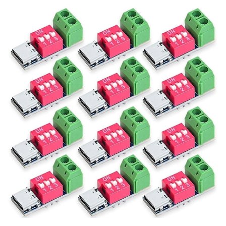 USB-C PD Trigger Board Modul PD/QC Lokkemad Hurtig Opladning USB Type-C til 12V Høj Hastigheds Oplader Strøm O