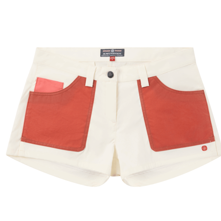 Amundsen 3Incher Field Shorts Womens Offwhite/Terra Red