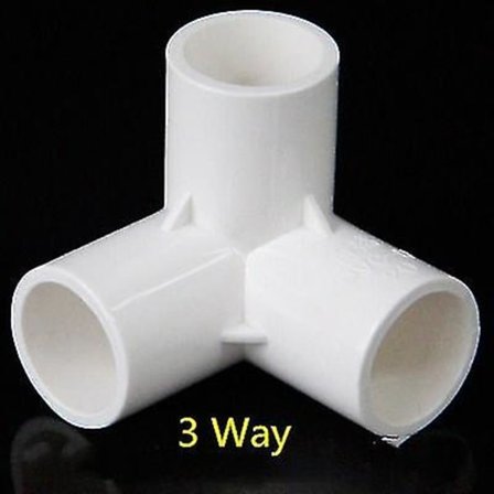 PVC Rørkoblingsledd 3 4 5 6 Veis Slangesplitter 20-50mm Hagevanning Vannrør Fittings Koblingsadapter DIY Hyllekobling
