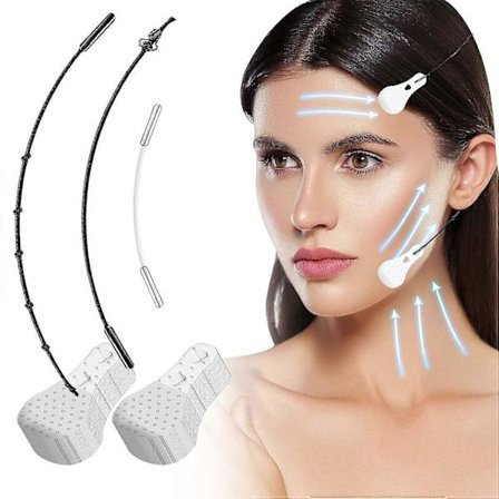 Ansiktsløfttape Usynlig, 80 stk. Øyeblikkelig ansiktstape med høy elastisitet, V-linje ansiktsløft og oppstramming, ultratynn og høy elastisitet_Bra 