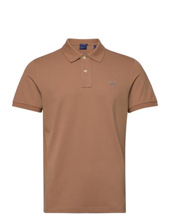 Original Pique Ss Rugger Brown GANT