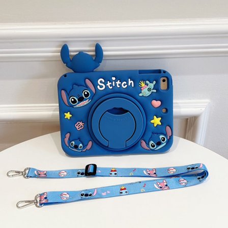 Fodral för iPad mini 6/7 hängande rep Papa Stitch roterande stativ 3D silikon