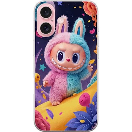 Kompatibelt Mobilskal till Apple Apple iPhone 16 Samlarfigur monsterkanin med hoodie edition