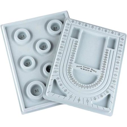 Perle Design Plade DIY Skive Plade til Smykke Perler Halskæde Armbånd Fremstilling Design Bakke 2 STK