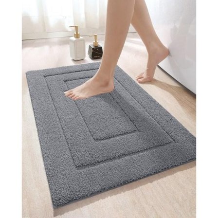 Halkfri badrumsmatta Maskintvättbar, ultramjuk och vatten