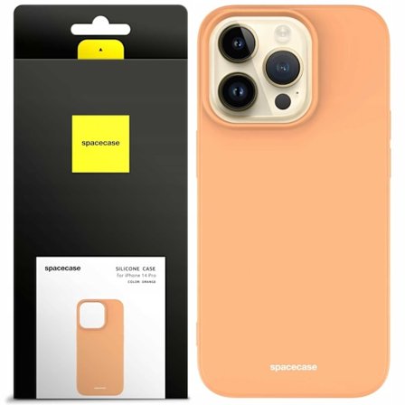 Spacecase Silikonfodral Till Iphone 14 Pro Orange