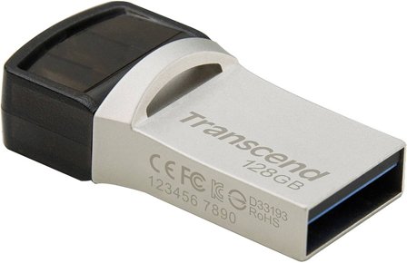 Transcend JetFlash 890 - USB-flashstasjon - 128 GB