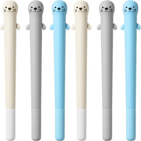 6ST Pennfodral Gel Pen Skrivpenna