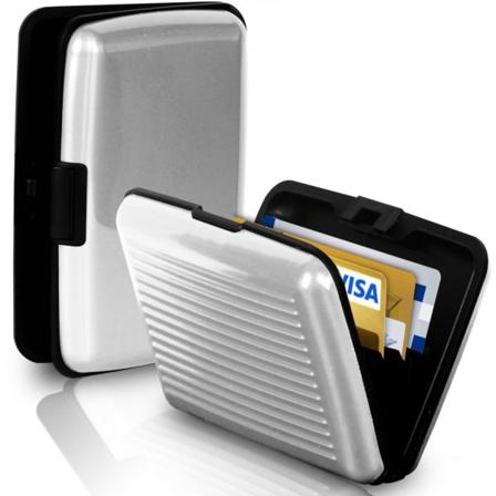 Plånbok / Korthållare Med Rfid-skydd (silver) Silver One Size