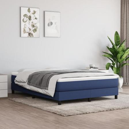 Vidaxl Pocketresårmadrass Blå 140x200x20 Cm Tyg Blå