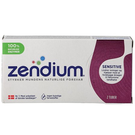 Zendium Sensitive Tandpasta 2 x 50 ml, Medicin & Pleje, Mund & Tandpleje, Tandpasta