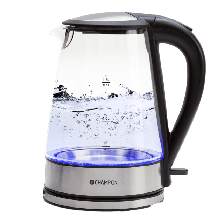 Champion Nordic Vattenkokare 1,7l Köksmaskiner Transparant