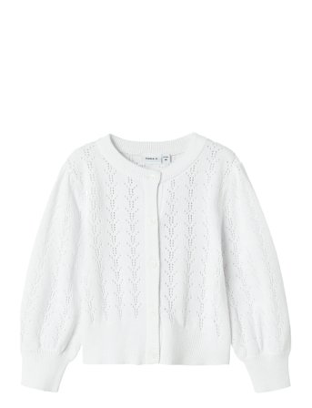 name it Nmfhannah Ls Knit Card - White - 92