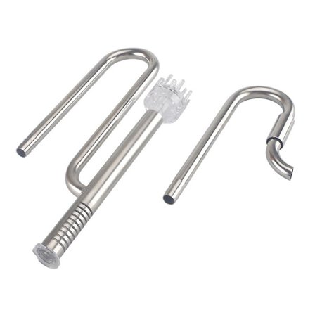 Lily Pipe Rustfrit Indløbs- og Udløbsfilter i Rustfrit Stål til Akvarium med Planter og Fisk [dB}