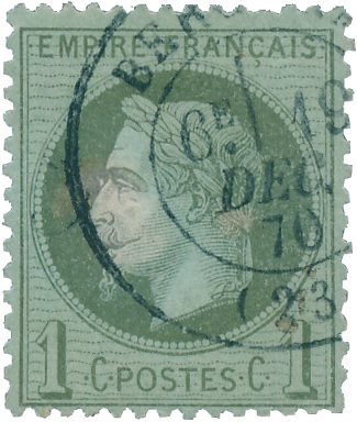 Frankrig 1870 - YT 25 - Stemplet